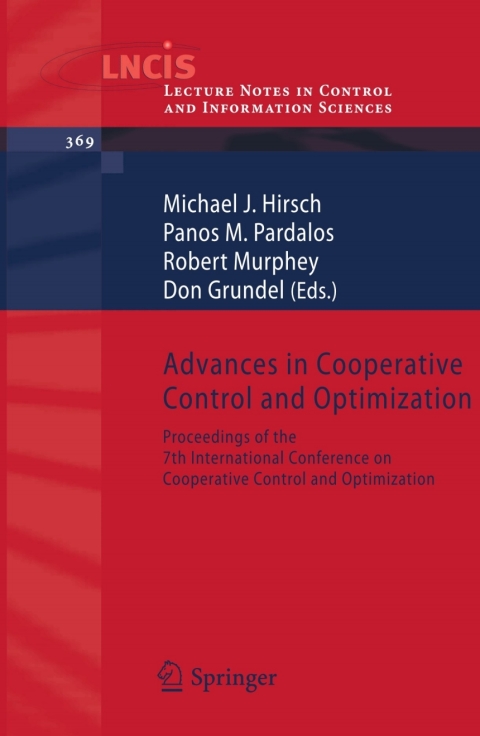 Cover image for book Advances in Cooperative Control and Optimization
