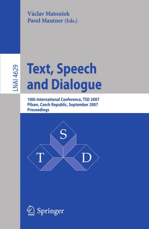 Cover image for book Text, Speech and Dialogue