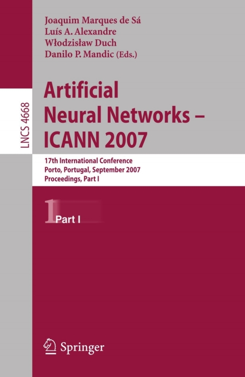 Cover image for book Artificial Neural Networks - ICANN 2007