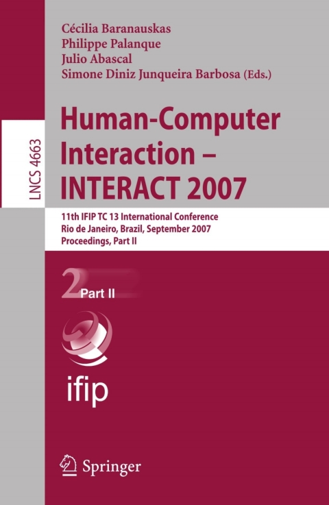 Cover image for book Human-Computer Interaction - INTERACT 2007