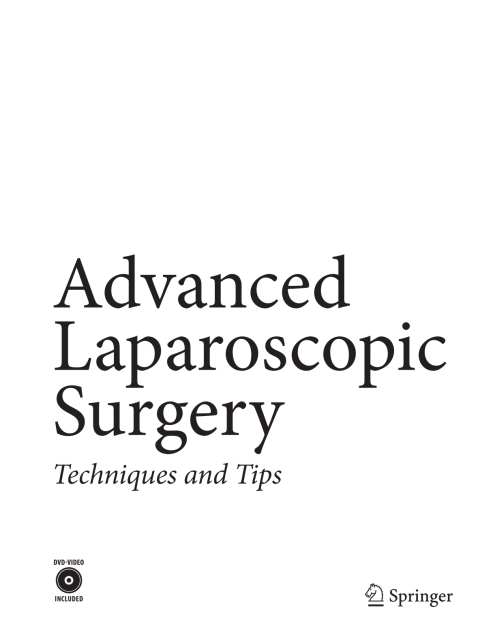 Cover image for book Advanced Laparoscopic Surgery