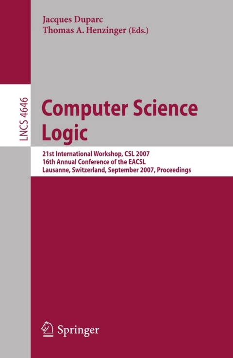 Cover image for book Computer Science Logic