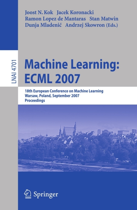 Cover image for book Machine Learning: ECML 2007