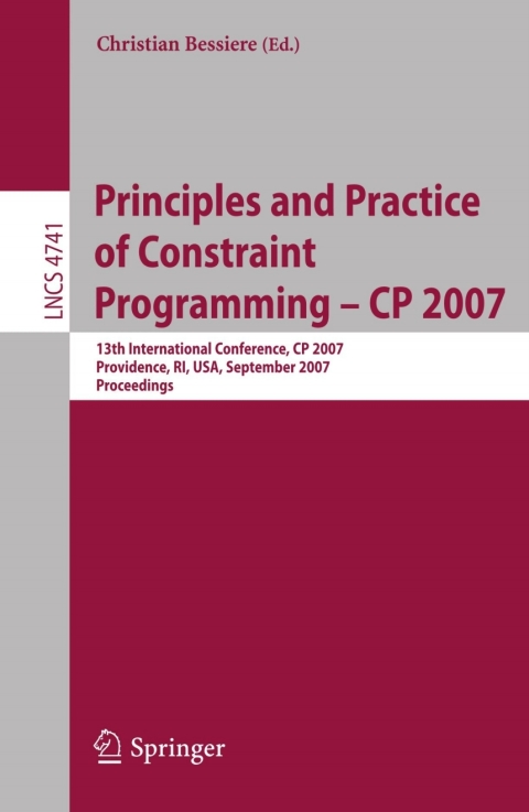 Cover image for book Principles and Practice of Constraint Programming - CP 2007