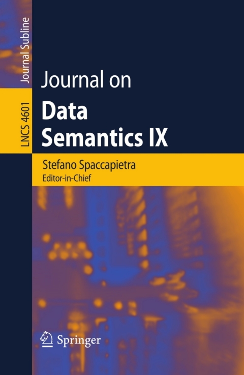 Cover image for book Journal on Data Semantics IX