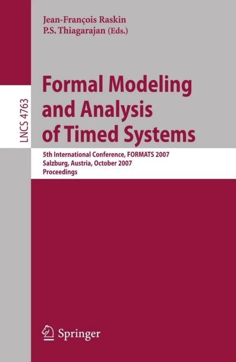 Cover image for book Formal Modeling and Analysis of Timed Systems