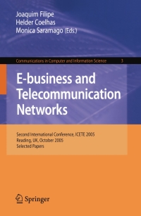 Cover image: E-business and Telecommunication Networks 1st edition 9783540759935