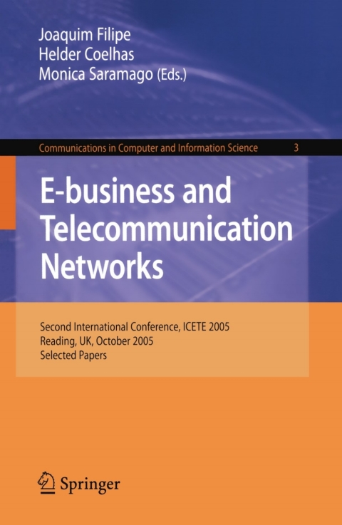 Cover image for book E-business and Telecommunication Networks