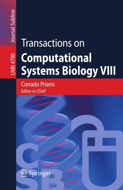 Cover image for book Transactions on Computational Systems Biology VIII