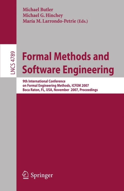 Formal Methods and Software Engineering 
