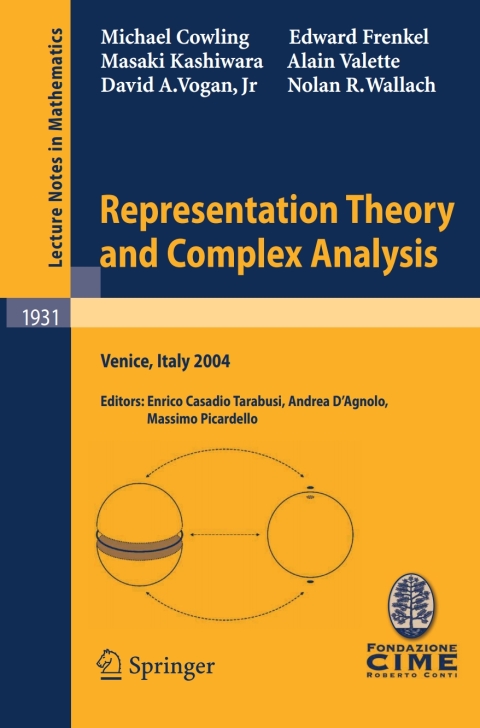 Cover image for book Representation Theory and Complex Analysis
