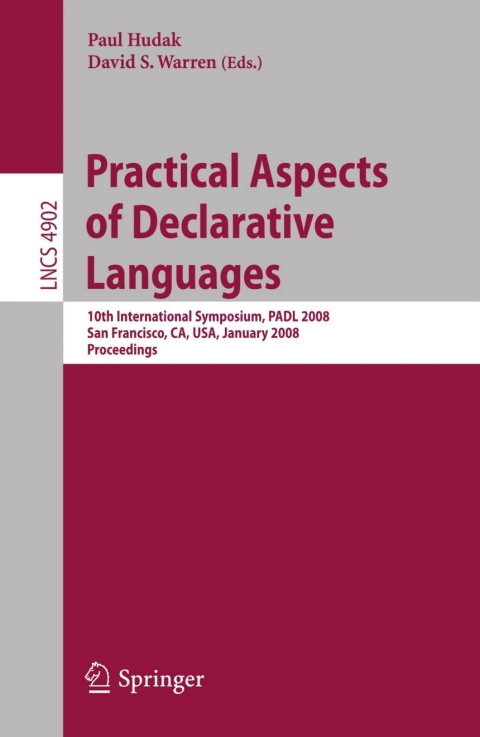 Cover image for book Practical Aspects of Declarative Languages