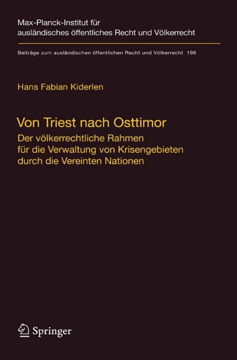 Cover image for book Von Triest nach Osttimor