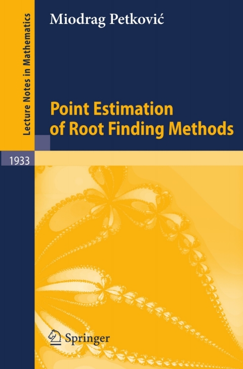 Cover image for book Point Estimation of Root Finding Methods
