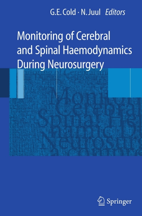 Cover image for book Monitoring of Cerebral and Spinal Haemodynamics during Neurosurgery