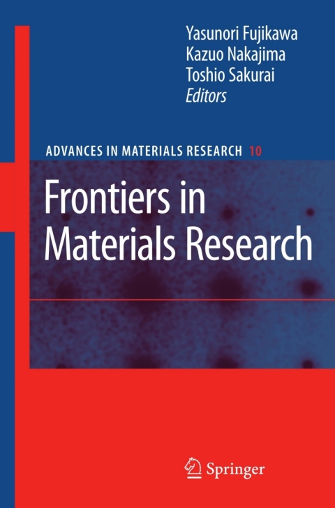 Cover image for book Frontiers in Materials Research