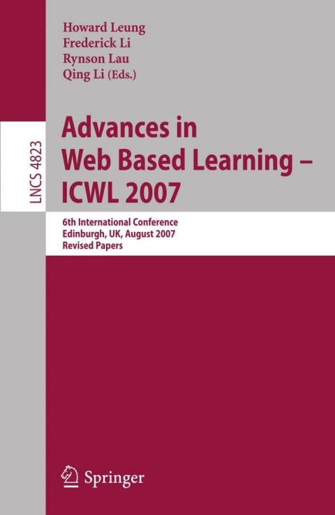 Cover image for book Advances in Web Based Learning - ICWL 2007
