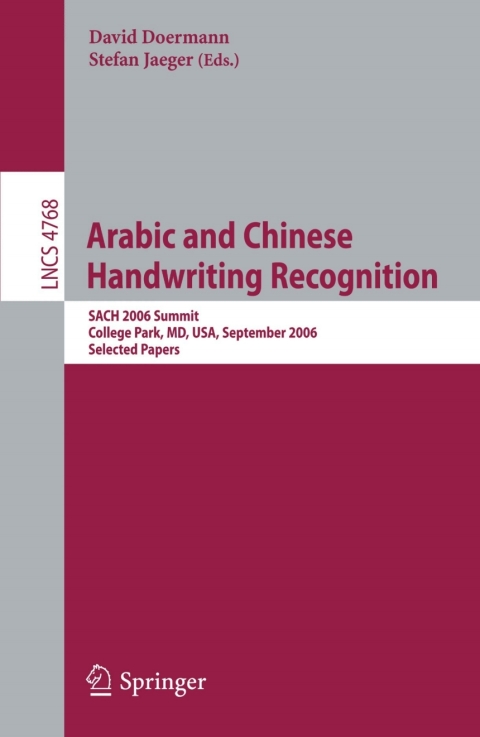Cover image for book Arabic and Chinese Handwriting Recognition