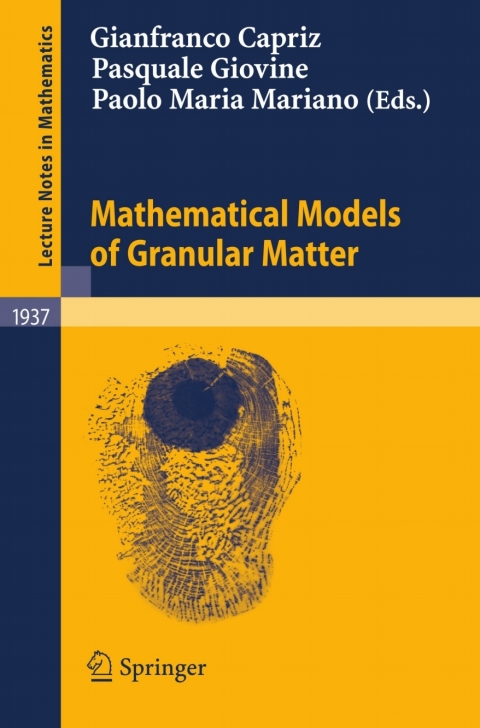 Cover image for book Mathematical Models of Granular Matter