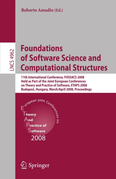 Cover image for book Foundations of Software Science and Computational Structures