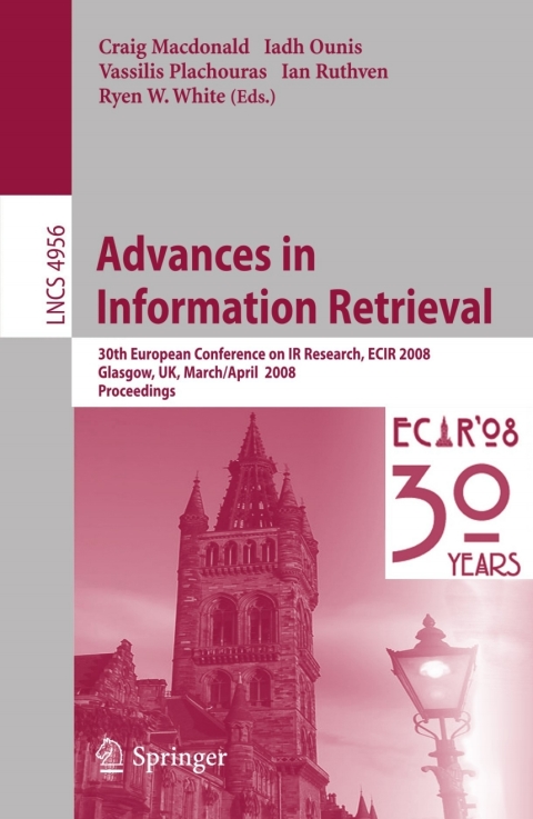 Cover image for book Advances in Information Retrieval