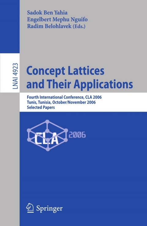 Cover image for book Concept Lattices and Their Applications