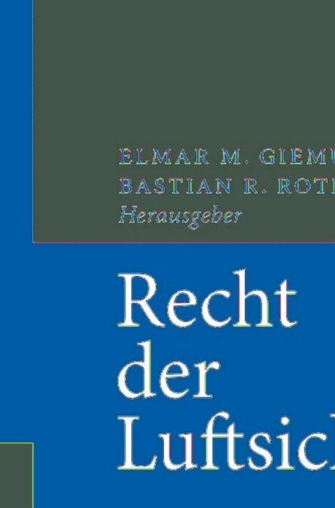Cover image for book Recht der Luftsicherheit