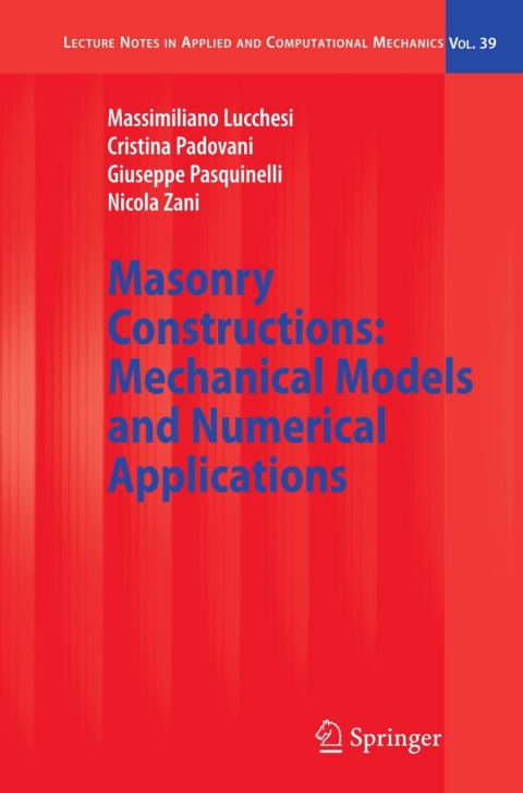 Cover image for book Masonry Constructions: Mechanical Models and Numerical Applications