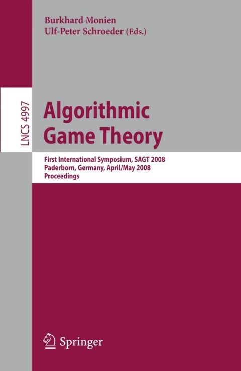 Cover image for book Algorithmic Game Theory