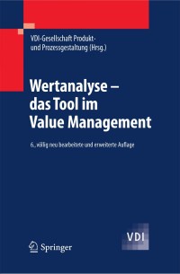 Cover image: Wertanalyse - das Tool im Value Management 6th edition 9783540795162
