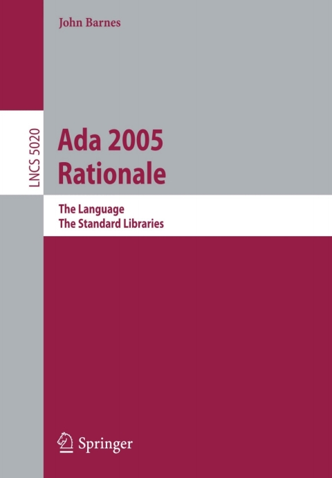 Cover image for book Ada 2005 Rationale