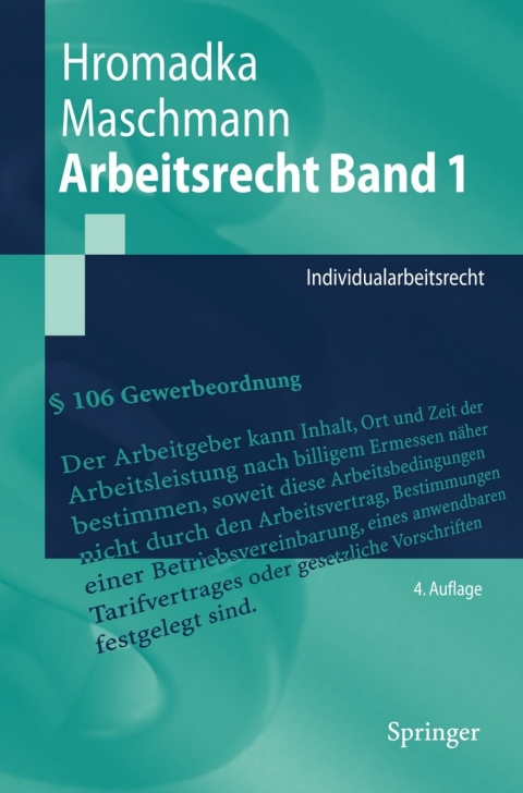 Cover image for book Arbeitsrecht Band 1