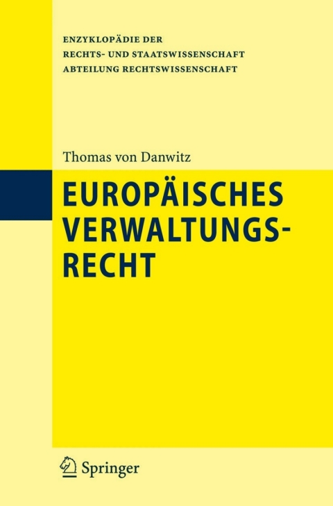 Cover image for book Europäisches Verwaltungsrecht