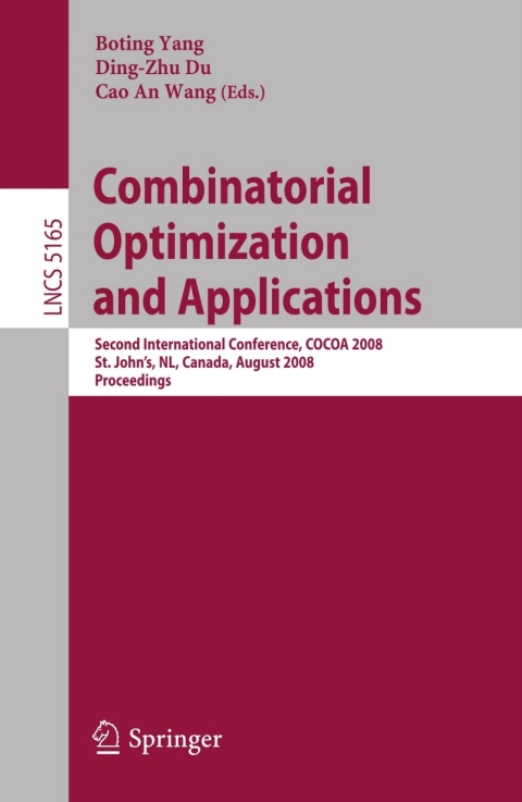 Cover image for book Combinatorial Optimization and Applications