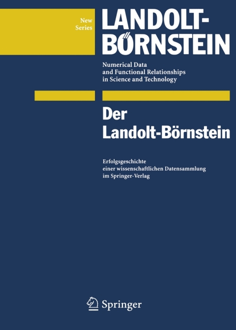 Cover image for book Der Landolt-Börnstein