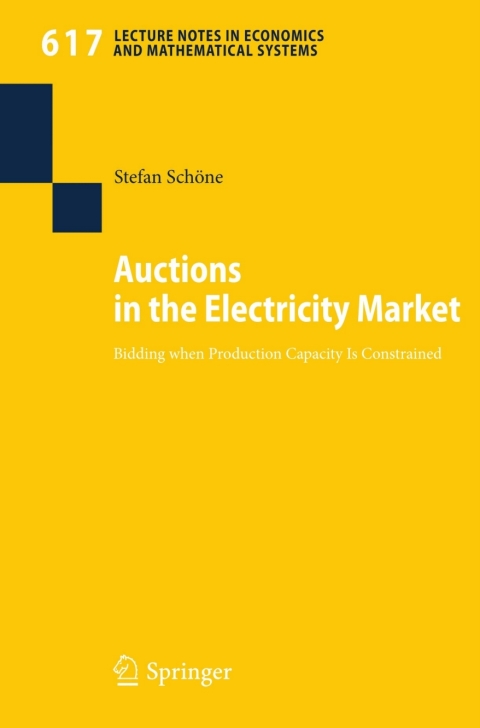 Cover image for book Auctions in the Electricity Market