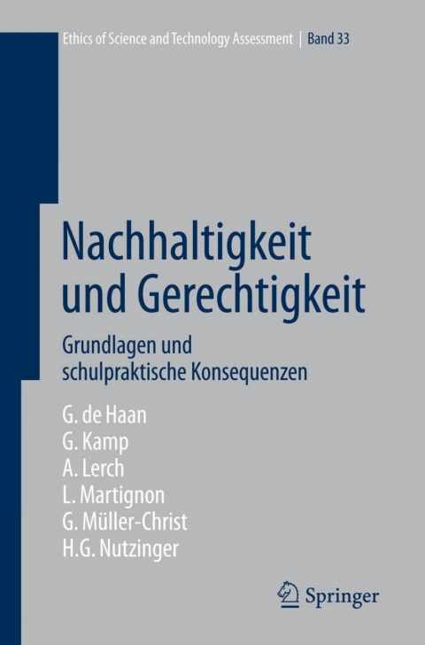 Cover image for book Nachhaltigkeit und Gerechtigkeit