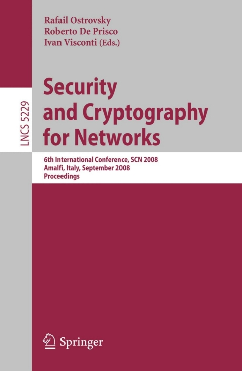 Cover image for book Security and Cryptography for Networks
