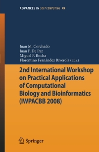 Titelbild: 2nd International Workshop on Practical Applications of Computational Biology and Bioinformatics (IWPACBB 2008) 1st edition 9783540858607