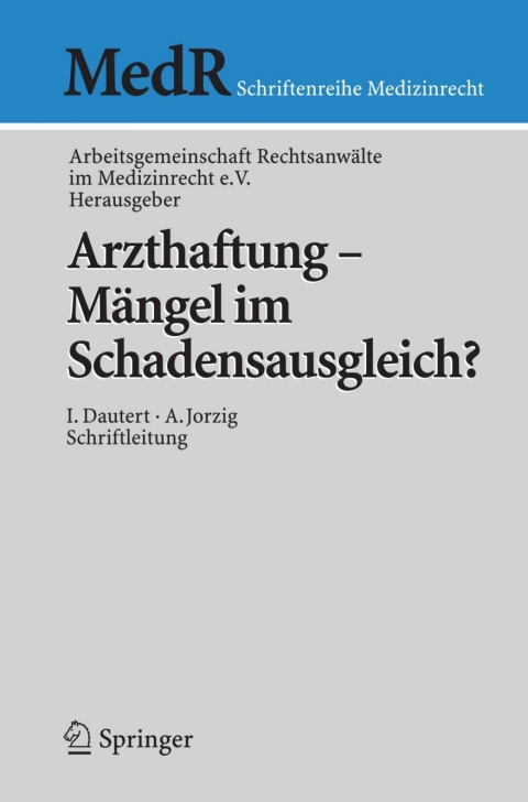 Cover image for book Arzthaftung - Mängel im Schadensausgleich?