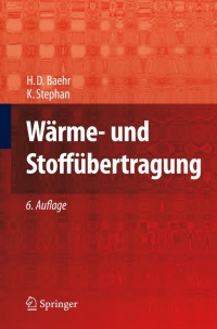 Cover image: Wärme- und Stoffübertragung 6th edition 9783540876885