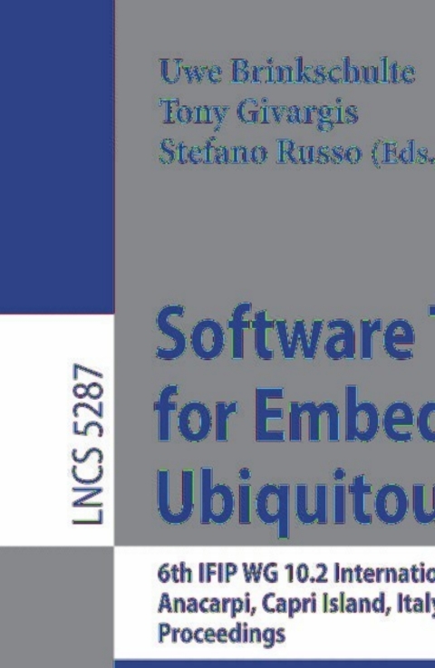 Cover image for book Software Technologies for Embedded and Ubiquitous Systems
