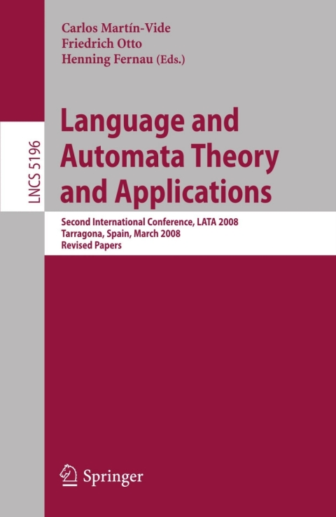 Cover image for book Language and Automata Theory and Applications