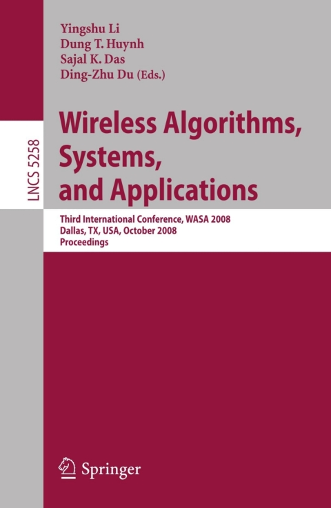 Wireless Algorithms, Systems, and Applications 