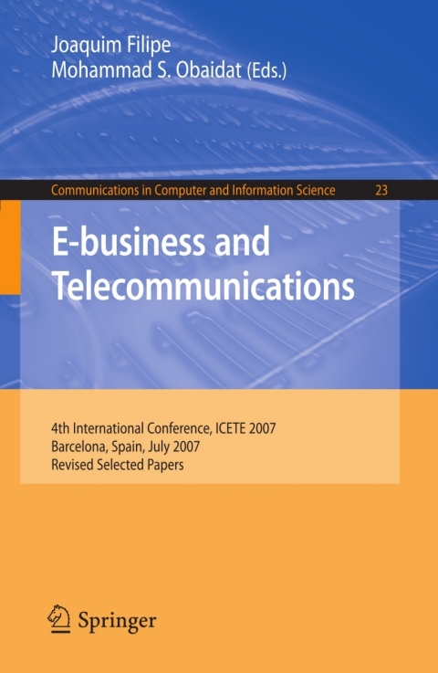 Cover image for book E-business and Telecommunications