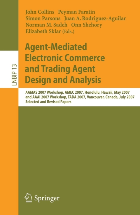 Cover image for book Agent-Mediated Electronic Commerce and Trading Agent Design and Analysis