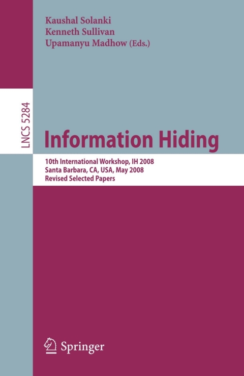 Cover image for book Information Hiding