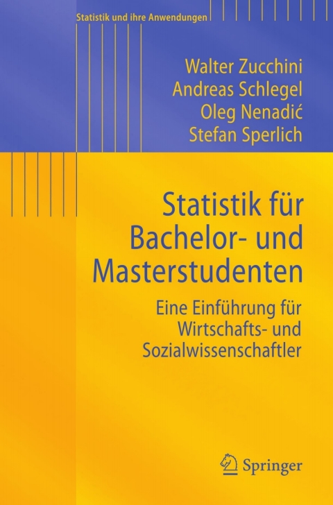 Cover image for book Statistik für Bachelor- und Masterstudenten