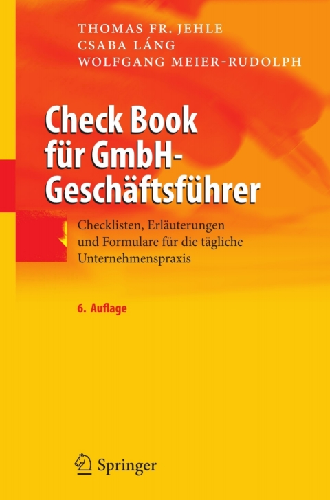 Check Book fÃ¼r GmbH-GeschÃ¤ftsfÃ¼hrer 