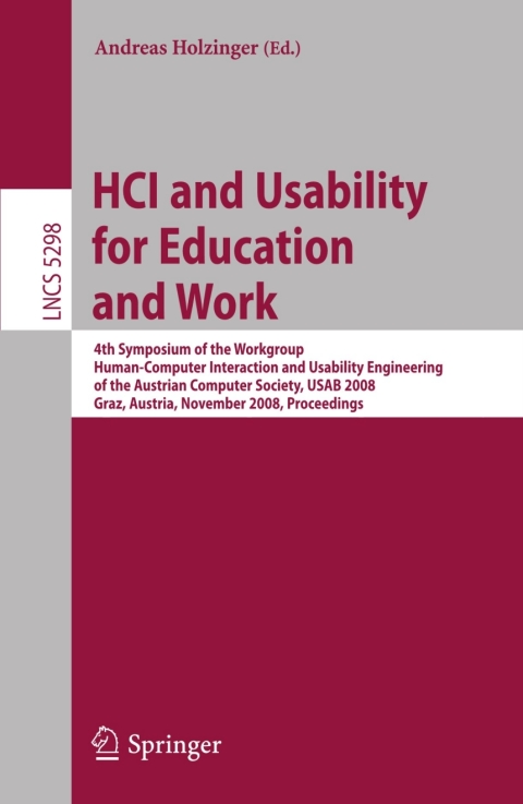 HCI and Usability for Education and Work 